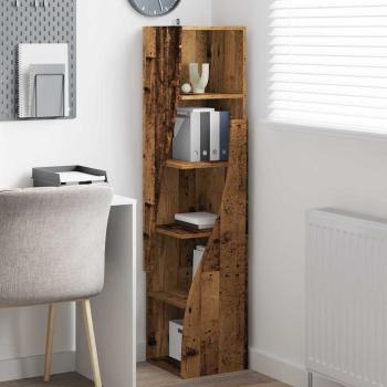 Eckschrank Weiß 32x32x140cm Holzwerkstoff