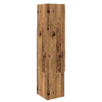Eckschrank Weiß 32x32x140cm Holzwerkstoff
