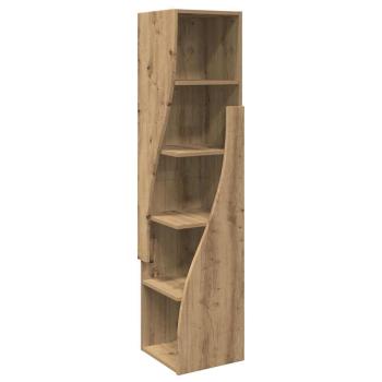 Eckschrank Weiß 32x32x140cm Holzwerkstoff