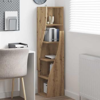 Eckschrank Weiß 32x32x140cm Holzwerkstoff