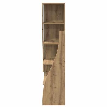 Eckschrank Weiß 32x32x140cm Holzwerkstoff