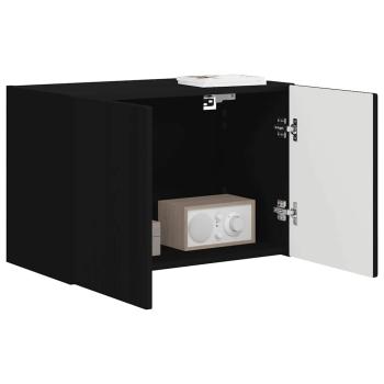 TV-Wandschrank Schwarz 59,5 x 31 x 40 cm Holzwerkstoff