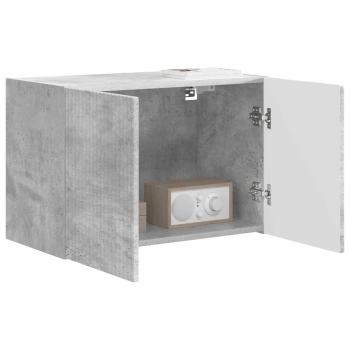 TV-Wandschrank Beton Grau 59,5 x 31 x 40 cm Holzwerkstoff