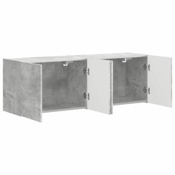 TV-Wandschrank 2 pcs Beton Grau 59,5 x 31 x 40 cm Holzwerkstoff