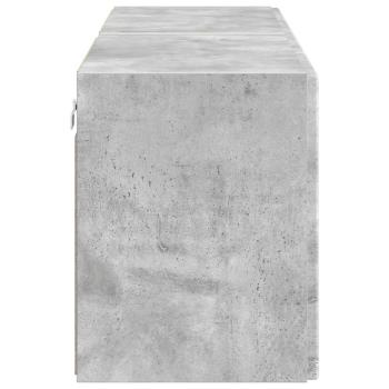 TV-Wandschrank 2 pcs Beton Grau 59,5 x 31 x 40 cm Holzwerkstoff