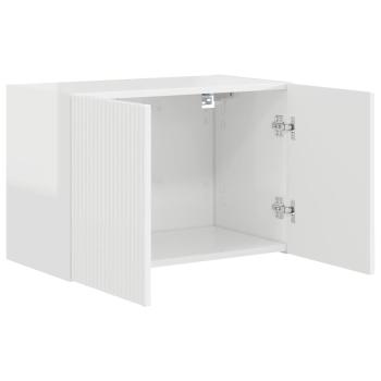 TV-Wandschrank Hochglanz Weiß 59,5 x 31 x 40 cm Holzwerkstoff