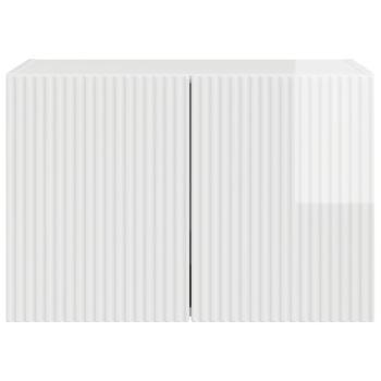 TV-Wandschrank Hochglanz Weiß 59,5 x 31 x 40 cm Holzwerkstoff