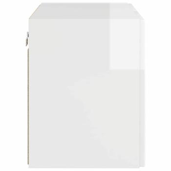 TV-Wandschrank Hochglanz Weiß 59,5 x 31 x 40 cm Holzwerkstoff