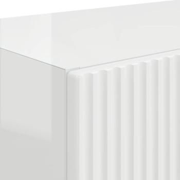 TV-Wandschrank 2 pcs Hochglanz Weiß 59,5 x 31 x 40 cm