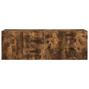 TV-Wandschrank 2 pcs Geräucherte Eiche 59,5 x 31 x 40 cm
