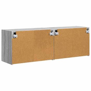 TV-Wandschrank 2 pcs Graues Sonoma 59,5 x 31 x 40 cm
