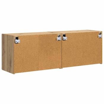TV-Wandschrank 2 pcs Artisan-Eiche 59,5 x 31 x 40 cm