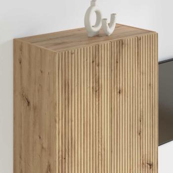 TV-Wandschrank Weiß 59,5 x 31 x 60 cm Holzwerkstoff