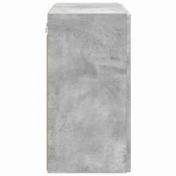 ARDEBO.de - TV-Wandschrank Beton Grau 59,5 x 31 x 60 cm Holzwerkstoff