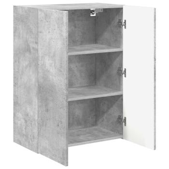 TV-Wandschrank Beton Grau 59,5 x 31 x 80 cm Holzwerkstoff