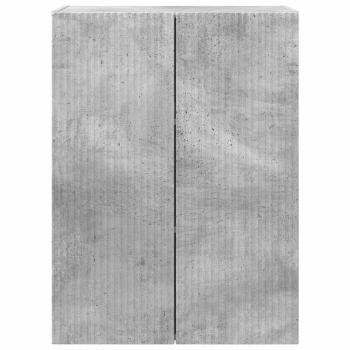 TV-Wandschrank Beton Grau 59,5 x 31 x 80 cm Holzwerkstoff