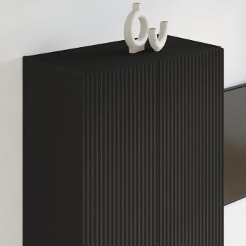 TV-Wandschrank Schwarz 59,5 x 31 x 100 cm Holzwerkstoff