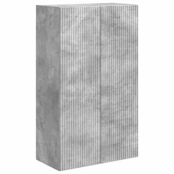 ARDEBO.de - TV-Wandschrank Beton Grau 59,5 x 31 x 100 cm Holzwerkstoff