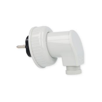 SCHUKO-Stecker für SCHUKO-Steckdose mit Bajonettverschluss, Wassergeschützt Aufputz System (IP 66), Grau, Gira 002031