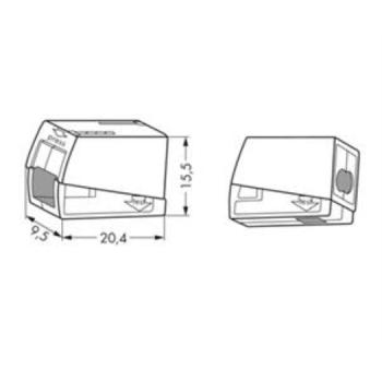 ARDEBO.de - WAGO-Leuchtenkl. bis 2,5qmm,ws 105°C