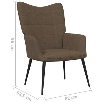 Relaxsessel Braun Stoff