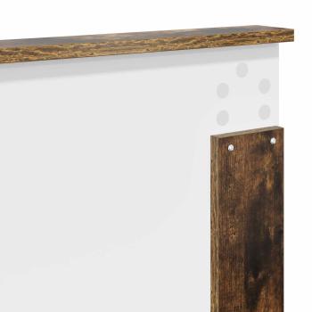 Bettrahmen Geräucherte Eiche 135 x 190 cm Holzwerkstoff