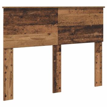 Bettrahmen mit Kopfteil Altholz 120 x 200 cm Holzwerkstoff
