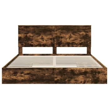 Bettgestell mit Schubladen mit Kopfteil Holzwerkstoff