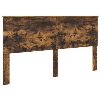 Bettrahmen Geräucherte Eiche 200 x 200 cm Holzwerkstoff