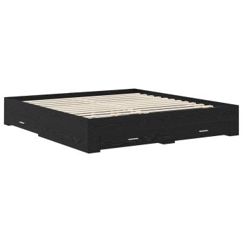 Bettrahmen mit Schubladen mit Kopfteil Holzwerkstoff