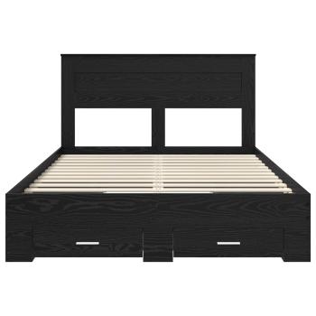 Bettrahmen mit Schubladen mit Kopfteil Holzwerkstoff