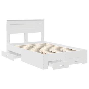 Bettrahmen mit Schubladen mit Kopfteil Holzwerkstoff