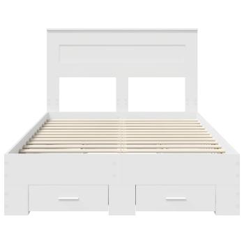 Bettrahmen mit Schubladen mit Kopfteil Holzwerkstoff