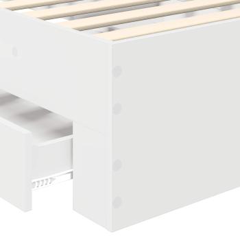 Bettrahmen mit Schubladen mit Kopfteil Holzwerkstoff