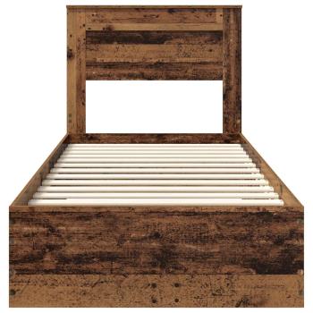 Bettrahmen mit Schubladen mit Kopfteil Holzwerkstoff