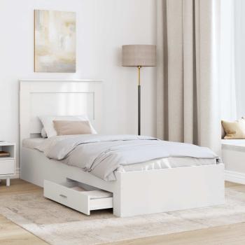 Bettgestell mit Schubladen mit Kopfteil Holzwerkstoff