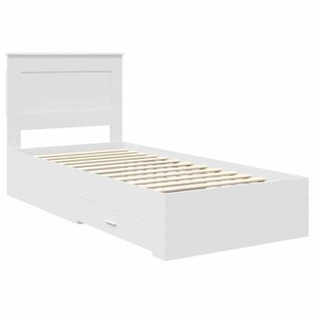 Bettgestell mit Schubladen mit Kopfteil Holzwerkstoff