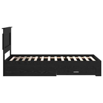 Bettgestell mit Schubladen mit Kopfteil Holzwerkstoff