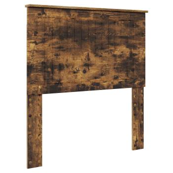 Bettrahmen Geräucherte Eiche 90 x 190 cm Holzwerkstoff