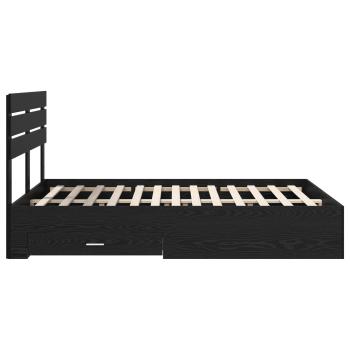 Bettgestell mit Schubladen mit Kopfteil Holzwerkstoff