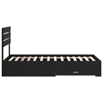 Bettgestell mit Schubladen mit Kopfteil Holzwerkstoff