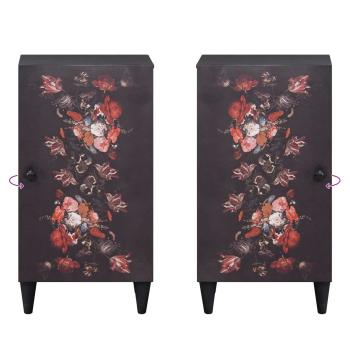 Stauraumschränke Mehrfarbig 40 x 33,5 x 75 cm Massivholz Mango