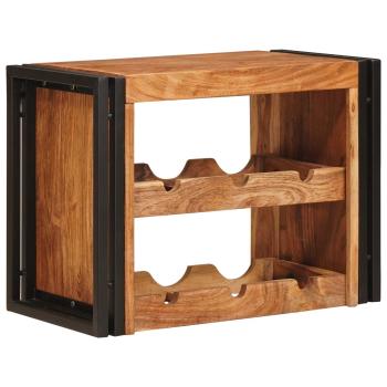 ARDEBO.de - Weinregal Braun 100 x 45 x 33 cm Massivholz Akazie