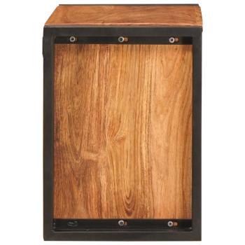 Weinregal Braun 100 x 45 x 33 cm Massivholz Akazie