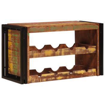 ARDEBO.de - Weinregal Braun 100 x 45 x 33 cm Massives Altholz