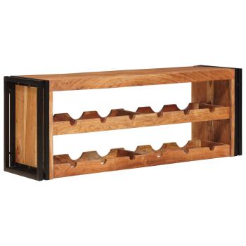 Weinregal Braun 100 x 45 x 33 cm Massivholz Akazie