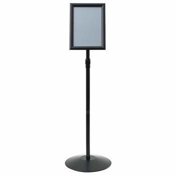 Podest-Posterständer Schwarz A4 Aluminium und PVC