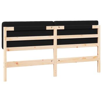 Gepolstertes Kopfteil mit Kopfteil Braun und Schwarz 180 cm