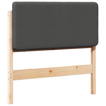 Gepolstertes Kopfteil mit Kopfteil Braun und Dunkelgrau 90 cm