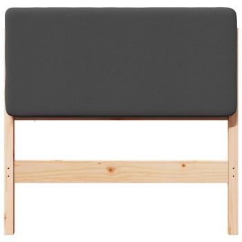 Gepolstertes Kopfteil mit Kopfteil Braun und Dunkelgrau 90 cm